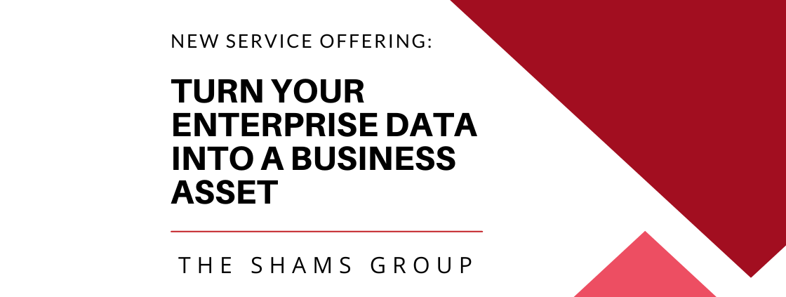 TURN YOUR ENTERPRISE DATA INTO A BUSINESS ASSET THE SHAMS GROUP NEW SERVICE OFFERING:
