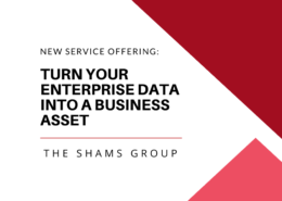 TURN YOUR ENTERPRISE DATA INTO A BUSINESS ASSET THE SHAMS GROUP NEW SERVICE OFFERING: